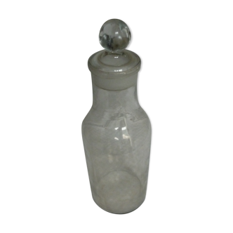 Bocal en verre transparent avec bouchon verre