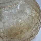 Globe luminaire verre craquelé