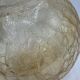 Cracked glass globe light fixture