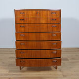 Mid-Century teak chest of drawers by Poul Jessen for PMJ Viby, 1960s