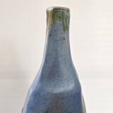 Vintage blue ceramic vase 1960