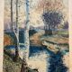 Paysage de sous-bois XXe