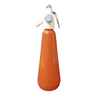 Siphon des années 70 en aluminium orange