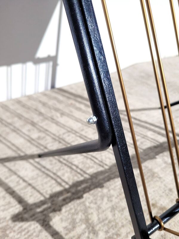 Table d'appoint scoubidou 1960 sellette ou bout de canapé vintage