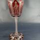 Double-layer crystal glass with knights engraved decoration