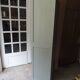 Vintage Parisian wardrobe with 1 vintage door re-enchanted in verdigris