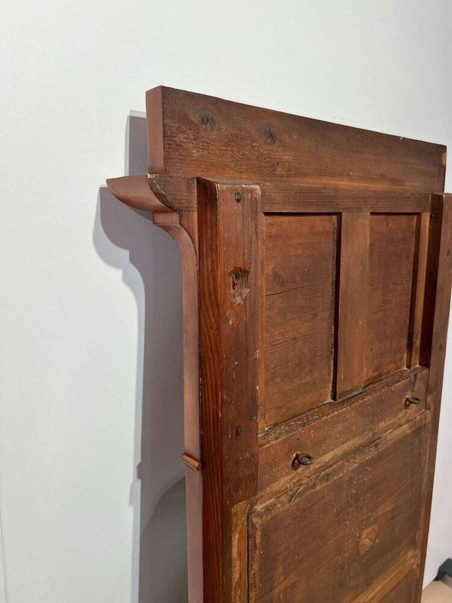 Biedermeier Wall Mirror in Cherrywood Veneer, South Germany, 1830s