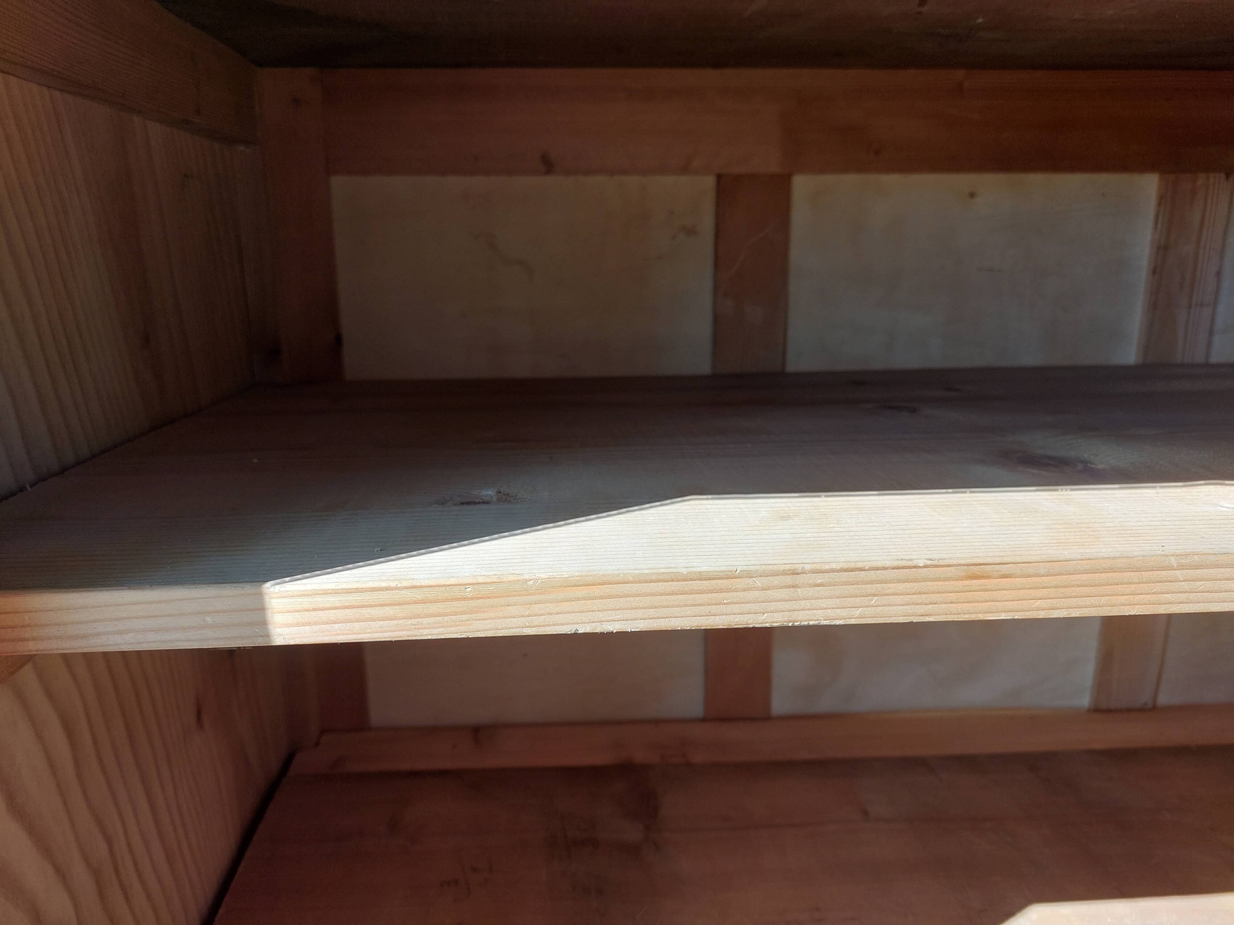 sliding door wardrobe, vintage, possible hanging space