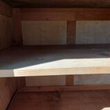 sliding door wardrobe, vintage, possible hanging space