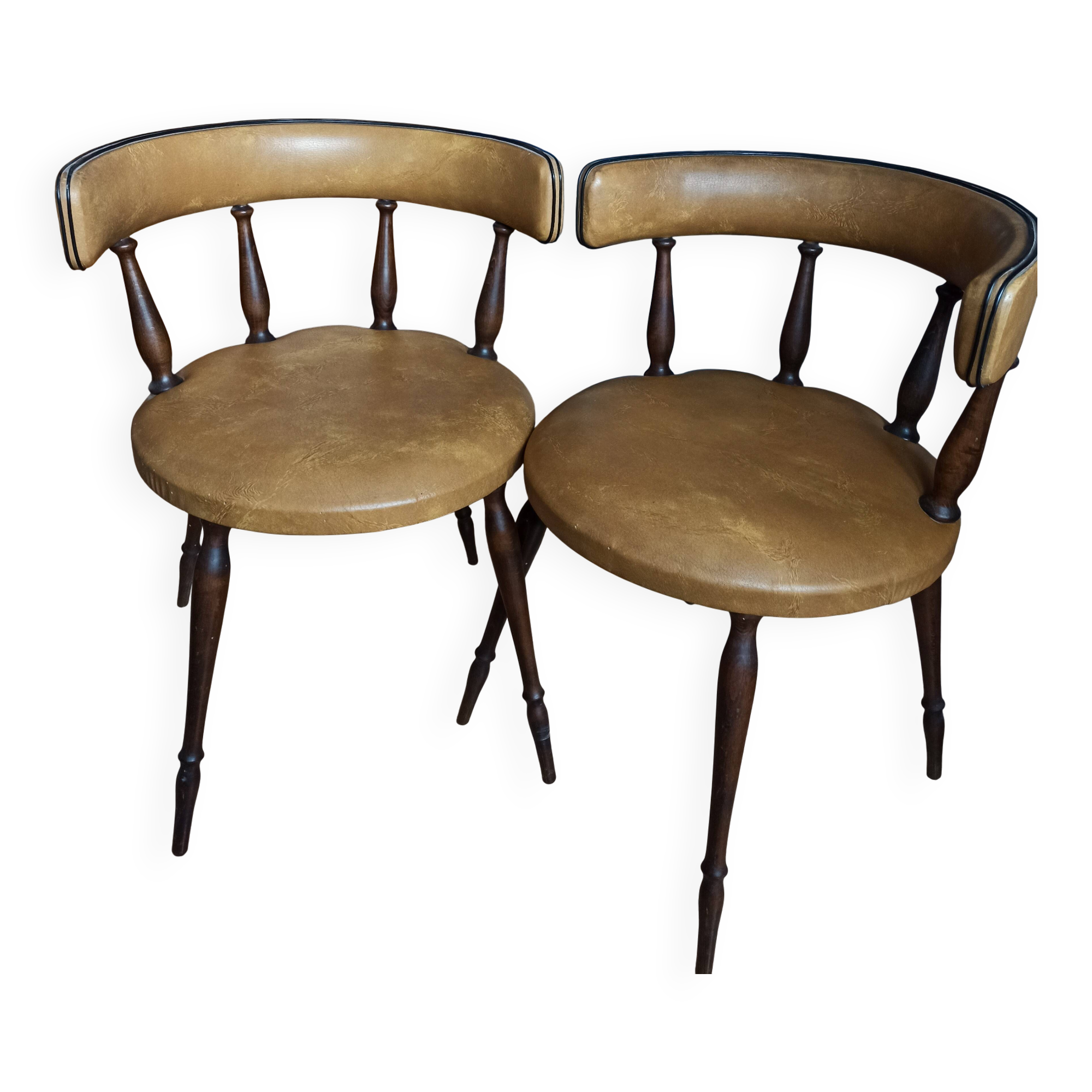 Fauteuil demi lune années 60