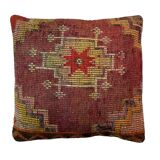 Housse de coussin kilim turque vintage, 55 x 55 cm