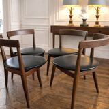 Set of 4 Scandinavian dining chairs by Hans Olsen for Frem Røjle.