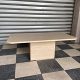 Travertine coffee table
