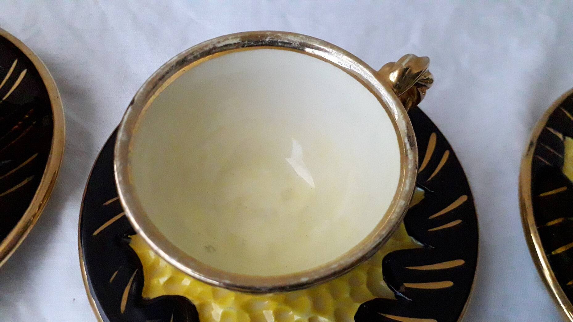 Bicoloured coffee cups Vallauris