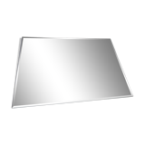Old rectangular bevelled mirror 54 x 39 cm