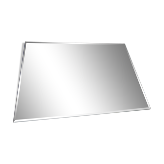 Old rectangular bevelled mirror 54 x 39 cm