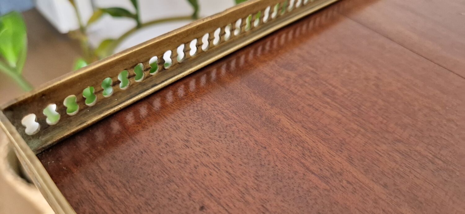 Kettle table Louis XVI mahogany style 1900