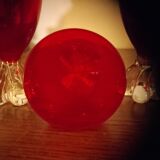 Red stemmed glass