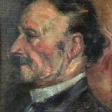 Painting "Impressionist Portrait" by Adrian Oscar Scheiterberg (1864-1910)