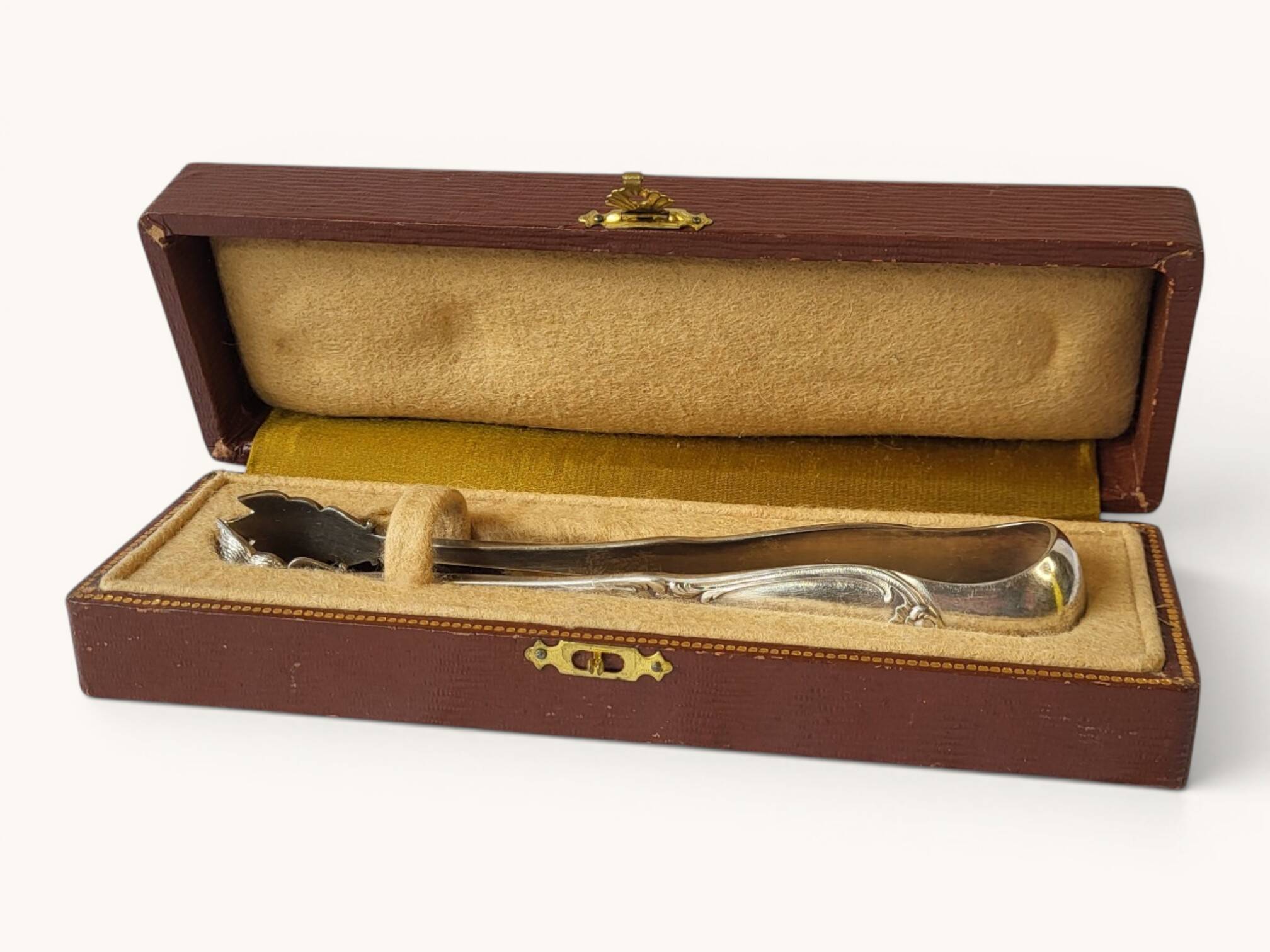 Silver-plated sugar tongs