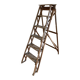 Wooden painter's step ladder