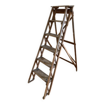 Wooden painter's step ladder