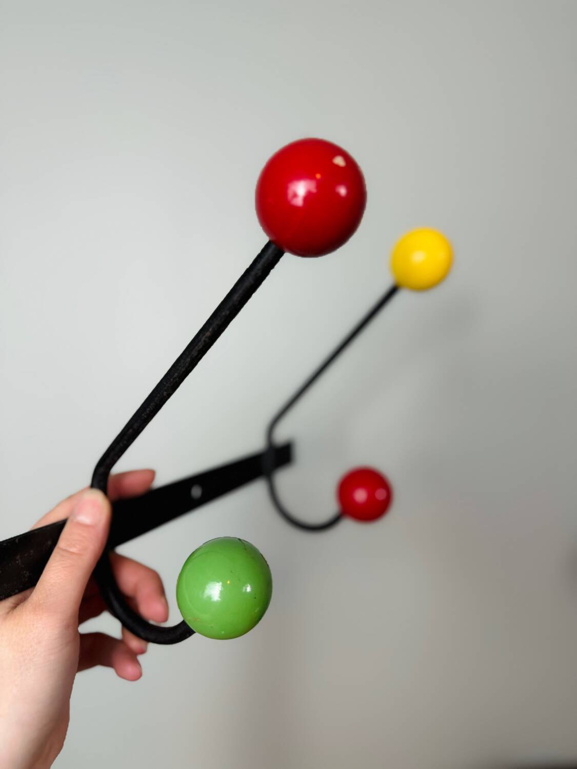 Patère portemanteau boule 1950