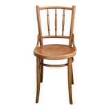 Vintage café chaise entretoises chaises chaise en bois Mid Century Retro Bistro chaise tournée ronde