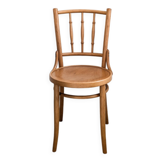 Vintage café chaise entretoises chaises chaise en bois Mid Century Retro Bistro chaise tournée ronde