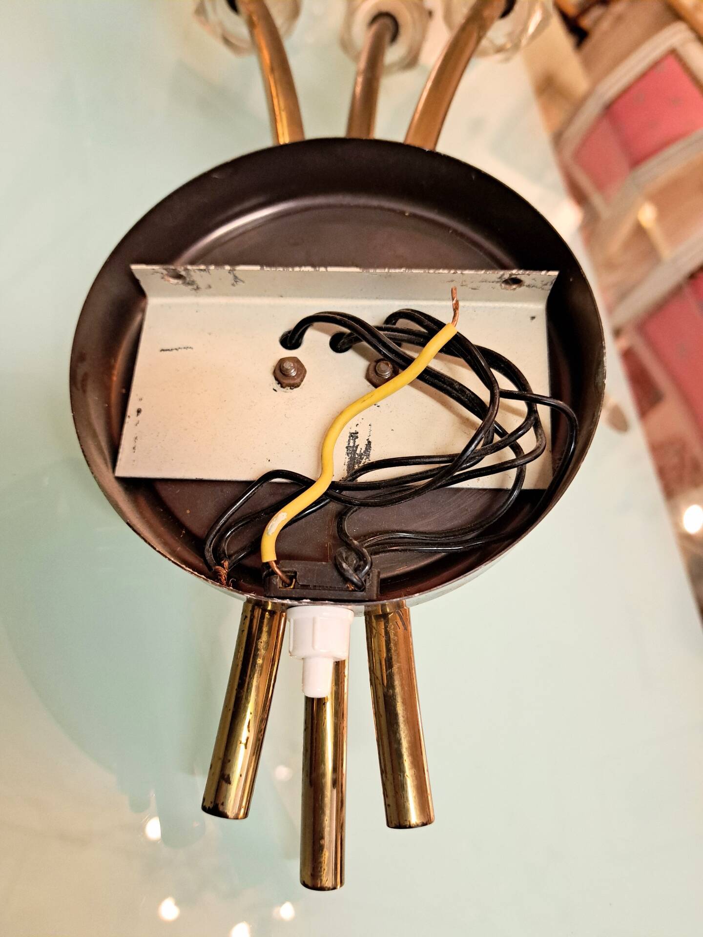 Lunel set of 1 chandelier and its pair of wall lights