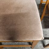 Scandinavian vintage solid teak chairs ulferts sweden 1960