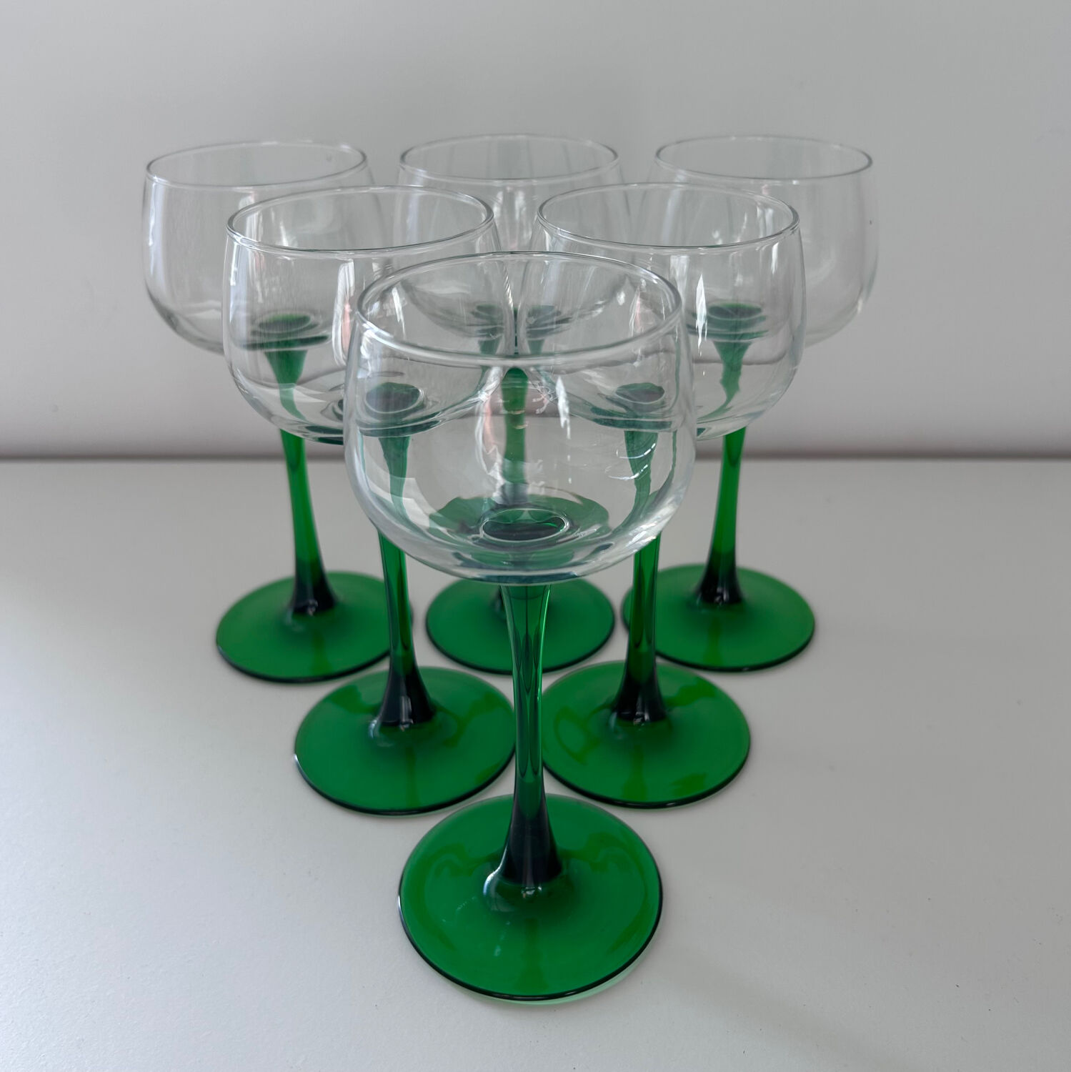 Set of 6 Alsace wine glasses