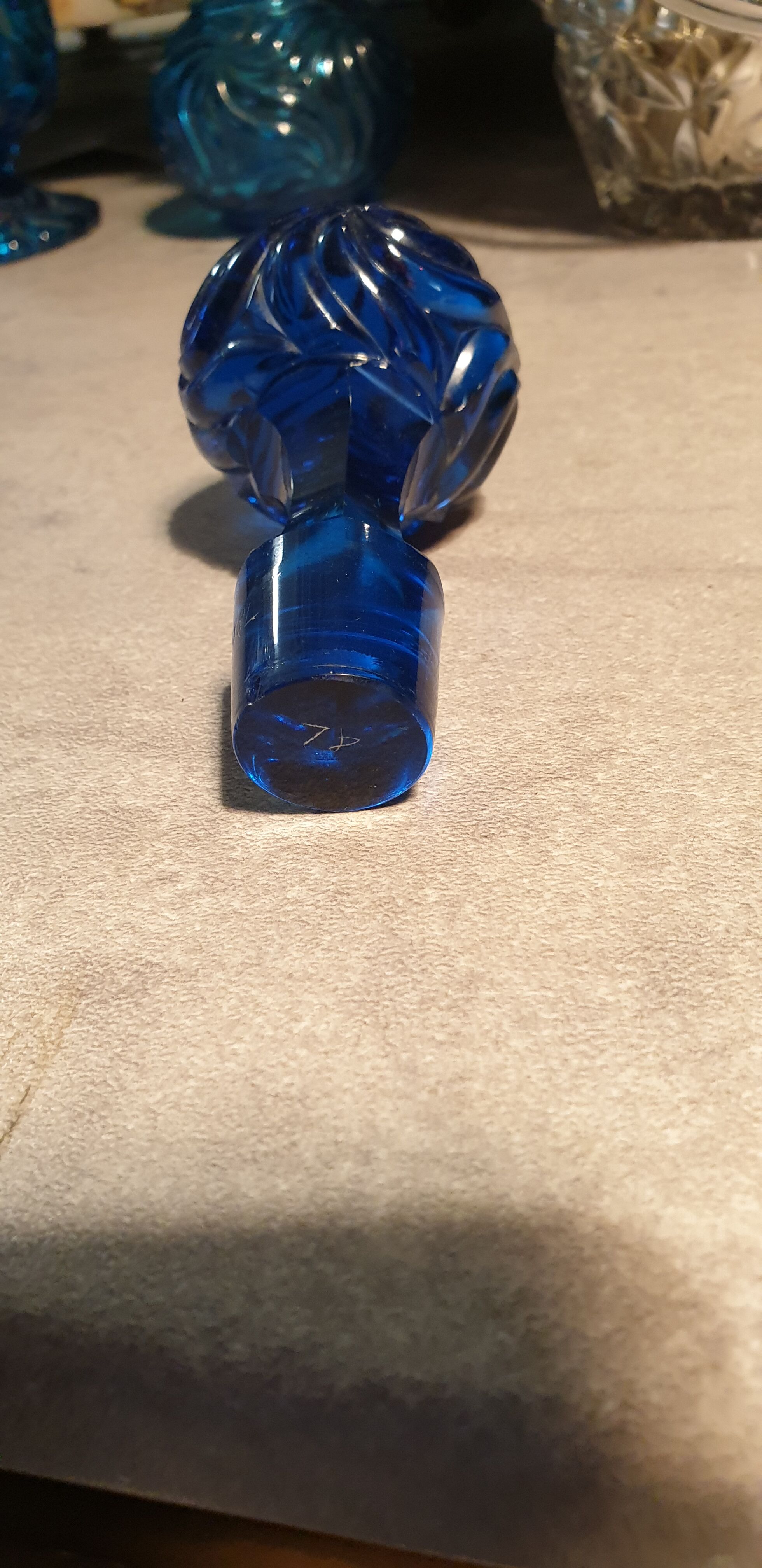 Service with blue absynte colbat Napoleon III