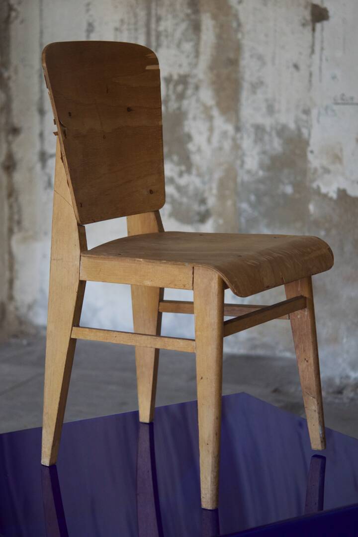 two  style wooden chairs