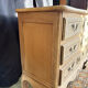 Raw oak chest of drawers in Louis XV style – 3 drawers
