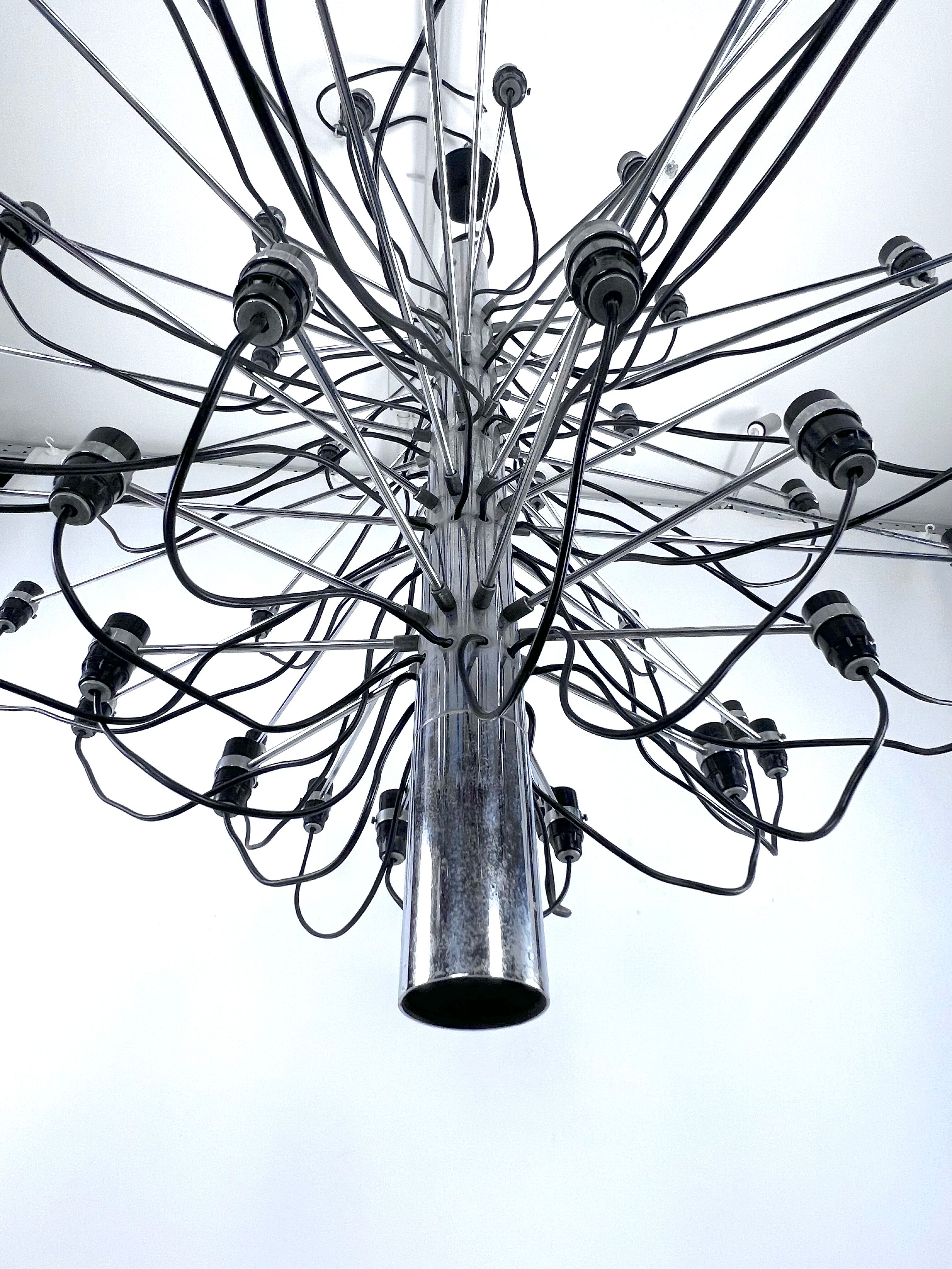 Chandelier 2097 by Gino Sarfatti for Arteluce Italy 1958