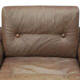 Leather armchair Brazil, 1960s