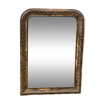 Louis-Philippe mirror H 90 x 65cm faux wood - good condition