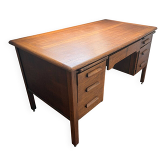 Antique desk Anbess oak secretaris vintage