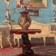 Scène d'Intérieur. Huile Sur Panneau XIXème
