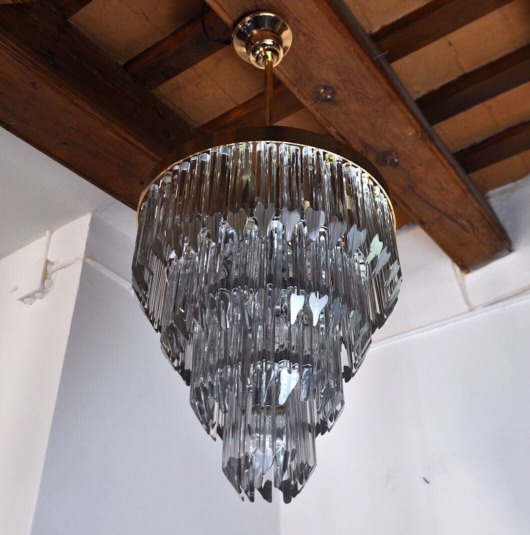 Venini chandelier, 4 levels, Murano glass, Italy, 1970
