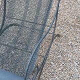 Relaxed wrought iron chair