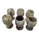 6 onyx wine glasses