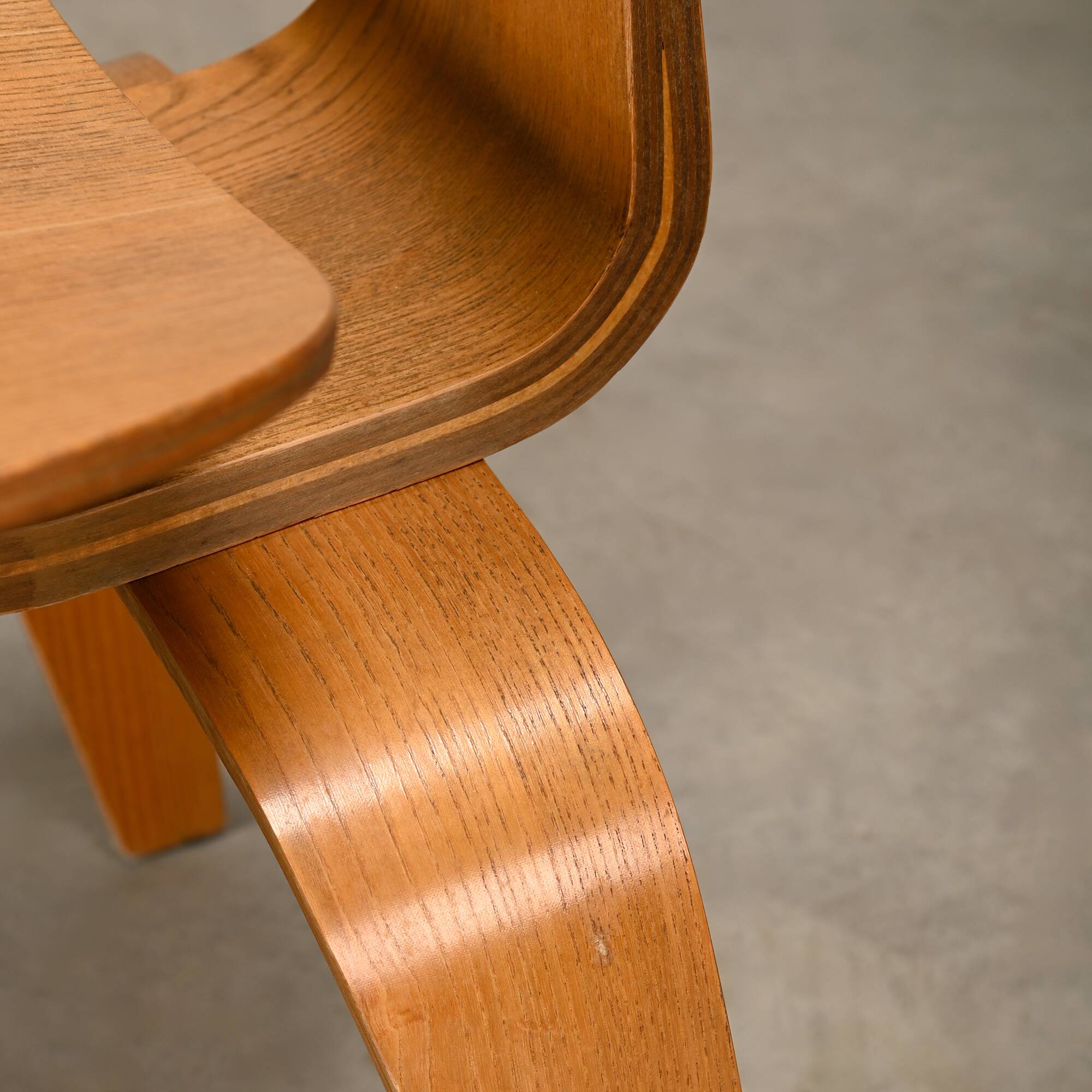 Charles and Ray Eames Early DCW Ash Plywood Dining Chairs for Herman Miller