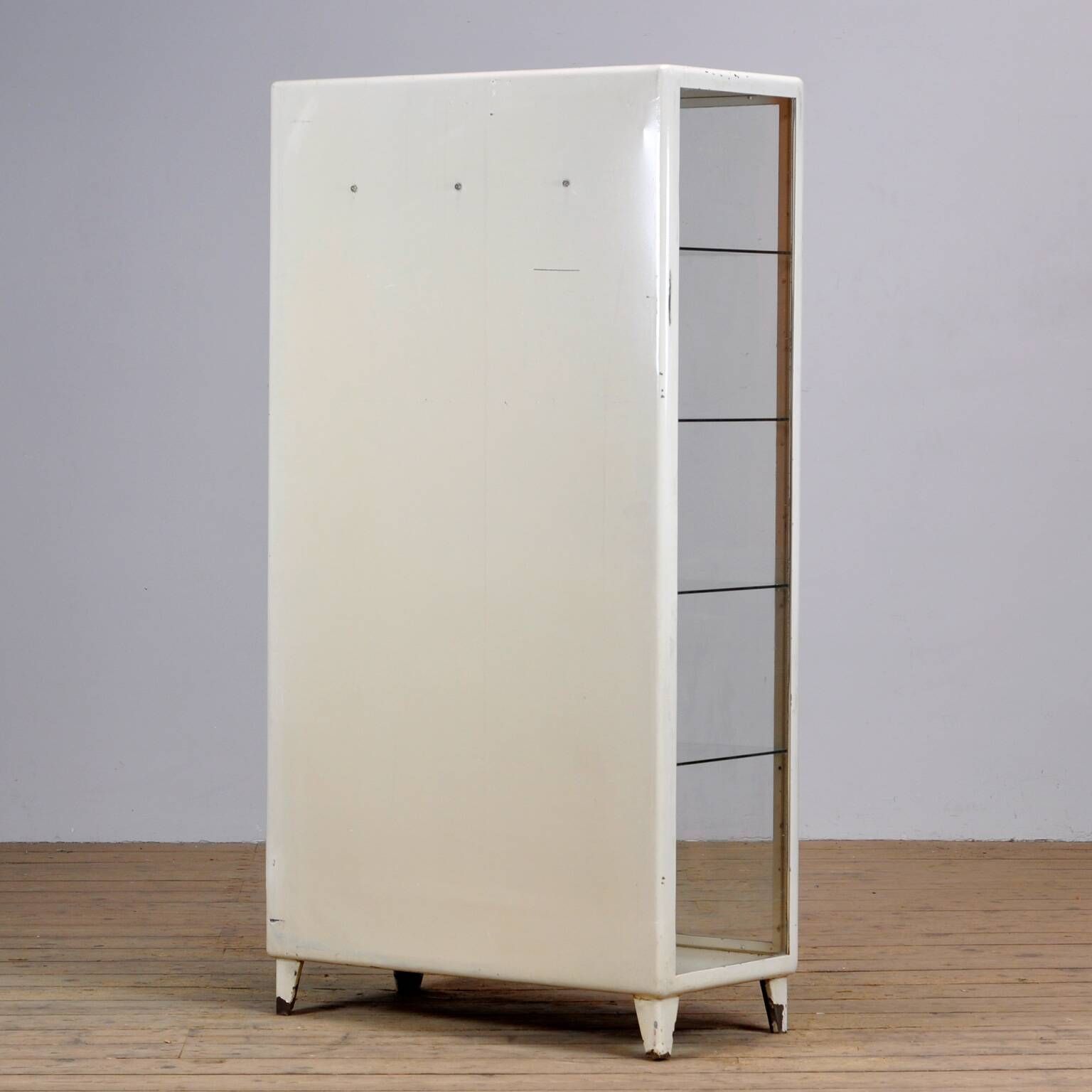 Vintage Steel And Glass Medical Cabinet, 1960s