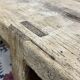Console - raw oak carpenter's table from the 1930s