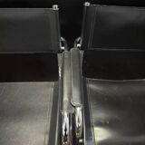 Set of 4 Armchairs in the style of Marcel Breuer – sled base