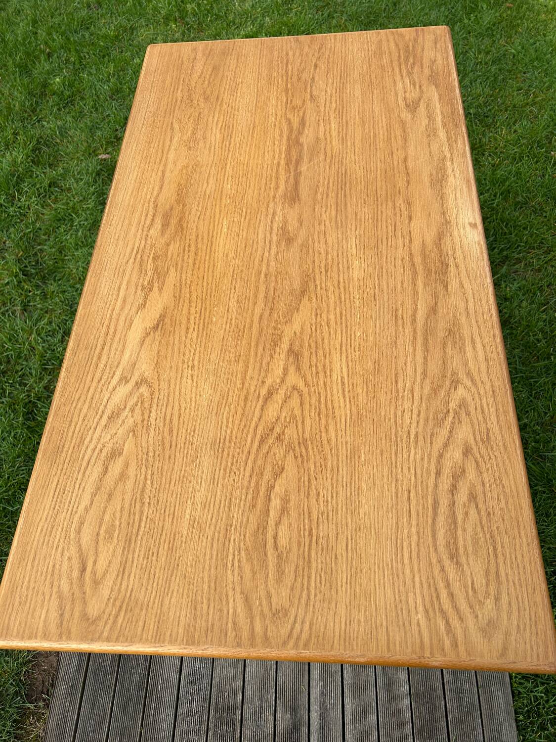 Vintage 1950s desk in light oak