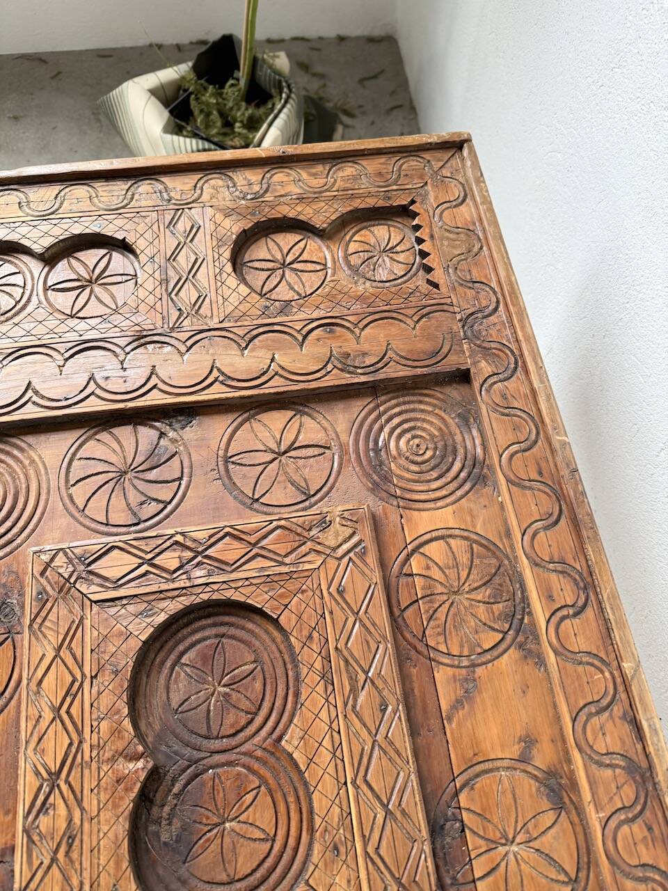 Savoyard folk art coffee table