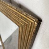19th century rectangular gilded channel mirror